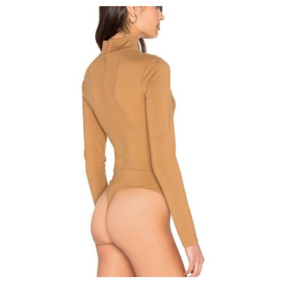 REVOLVE LPA Camel Tan Long Sleeve Bodysuit 79 Neutral Fall Size XS - Picture 7 of 13